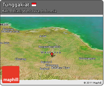 Satellite Panoramic Map of Tunggakiat