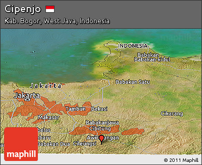 Satellite Panoramic Map of Cipenjo