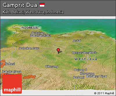 Satellite Panoramic Map of Gamprit Dua