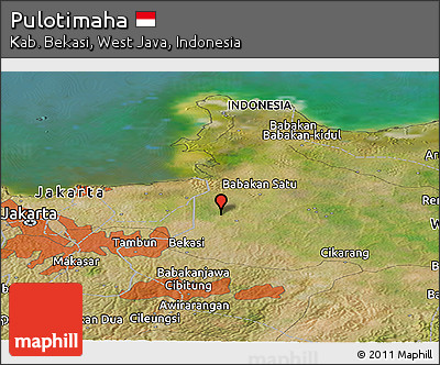 Satellite Panoramic Map of Pulotimaha