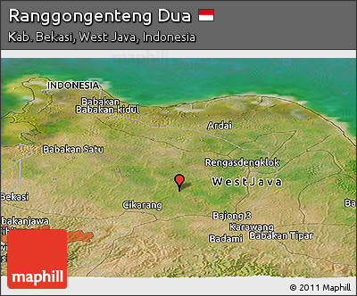Satellite Panoramic Map of Ranggongenteng Dua