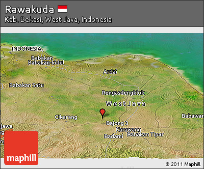 Satellite Panoramic Map of Rawakuda