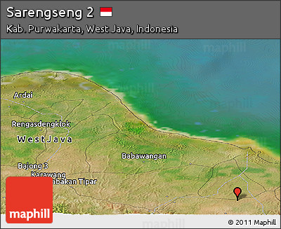 Satellite Panoramic Map of Sarengseng 2