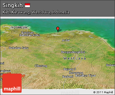 Satellite Panoramic Map of Singkih
