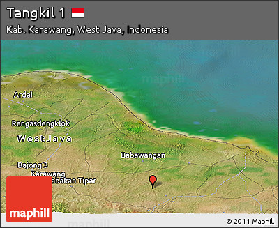 Satellite Panoramic Map of Tangkil 1