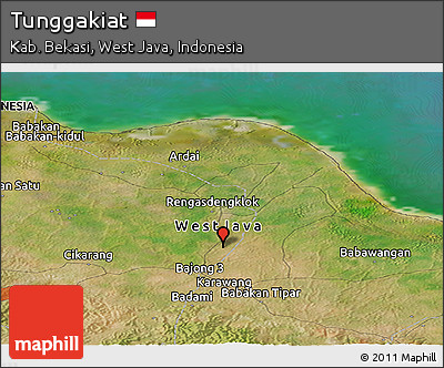 Satellite Panoramic Map of Tunggakiat