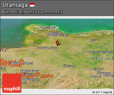 Satellite Panoramic Map of Utansaga