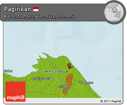 Physical 3D Map of Pagirikan