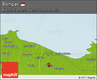 Physical 3D Map of Bongas