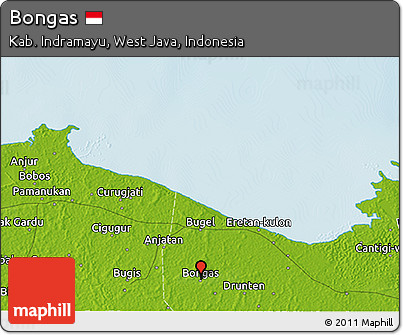 Physical 3D Map of Bongas