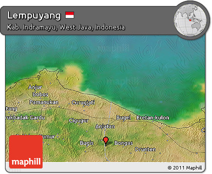 Satellite 3D Map of Lempuyang