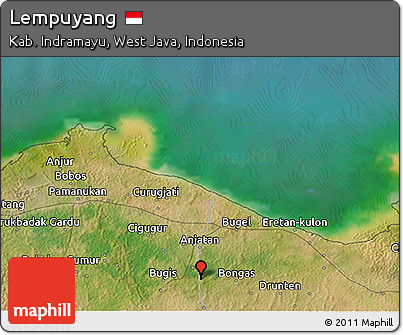 Satellite 3D Map of Lempuyang