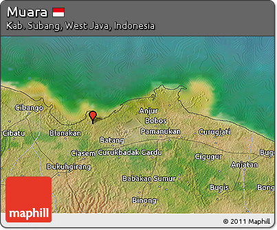 Satellite 3D Map of Muara