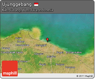 Satellite 3D Map of Ujunggebang
