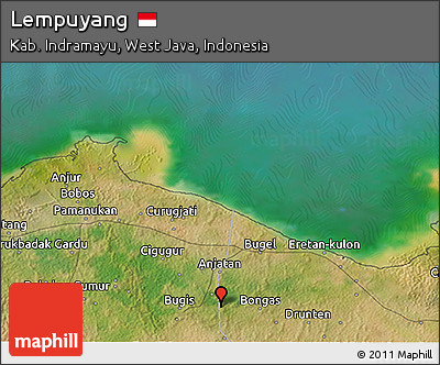 Satellite 3D Map of Lempuyang