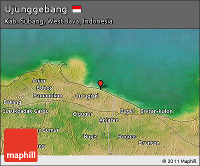Satellite 3D Map of Ujunggebang