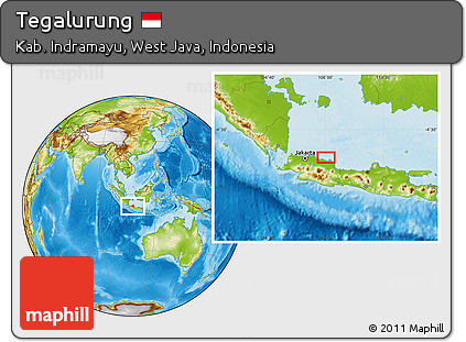 Physical Location Map of Tegalurung