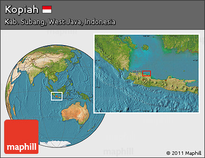 Satellite Location Map of Kopiah