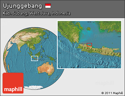 Satellite Location Map of Ujunggebang