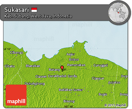 Physical Map of Sukasari