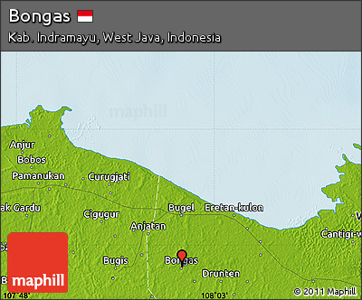 Physical Map of Bongas