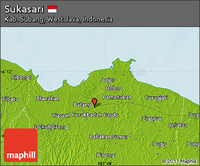 Physical Map of Sukasari