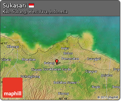 Satellite Map of Sukasari