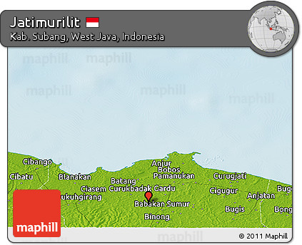 Physical Panoramic Map of Jatimurilit