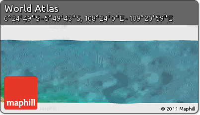 Satellite Panoramic Map of the Area around 6° 7' 16" S, 108° 52' 30" E