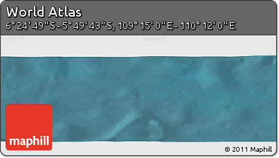Satellite Panoramic Map of the Area around 6° 7' 16" S, 109° 43' 29" E