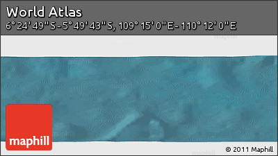 Satellite Panoramic Map of the Area around 6° 7' 16" S, 109° 43' 29" E