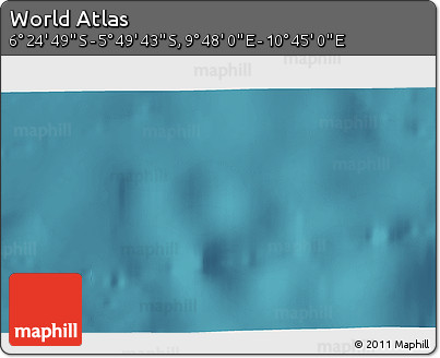 Satellite 3D Map of the Area around 6° 7' 16" S, 10° 16' 30" E