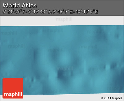 Satellite 3D Map of the Area around 6° 7' 16" S, 10° 16' 30" E