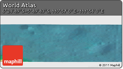 Satellite Panoramic Map of the Area around 6° 7' 16" S, 111° 25' 30" E