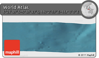 Satellite Panoramic Map of the Area around 6° 7' 16" S, 116° 31' 30" E
