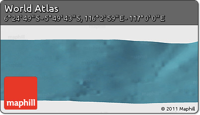 Satellite Panoramic Map of the Area around 6° 7' 16" S, 116° 31' 30" E