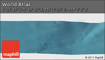 Satellite Panoramic Map of the Area around 6° 7' 16" S, 116° 31' 30" E