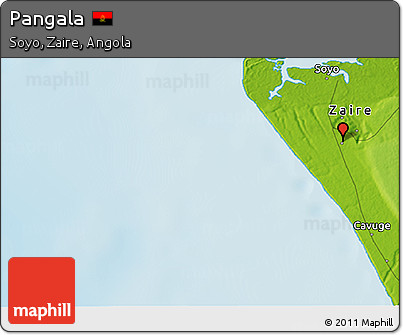 Physical 3D Map of Pangala