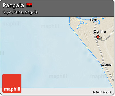 Shaded Relief 3D Map of Pangala