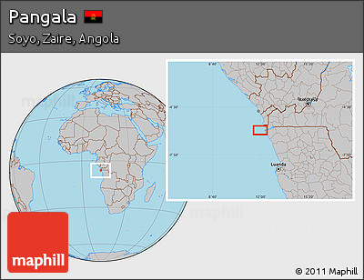 Gray Location Map of Pangala