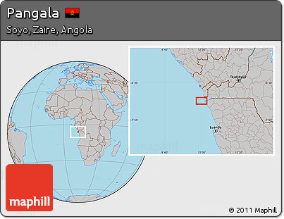 Gray Location Map of Pangala