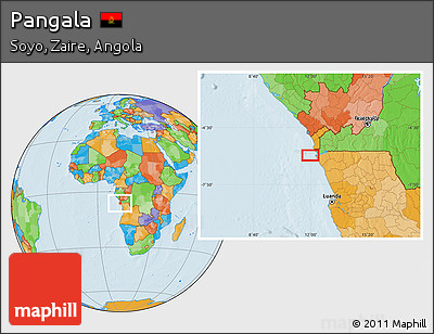 Political Location Map of Pangala