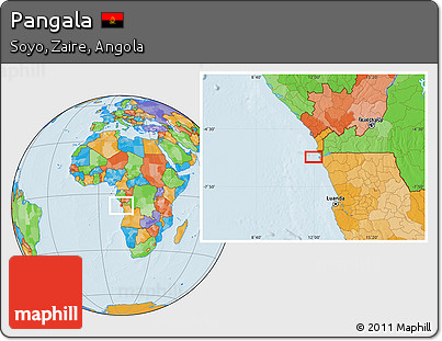Political Location Map of Pangala
