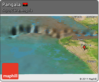Satellite Panoramic Map of Pangala