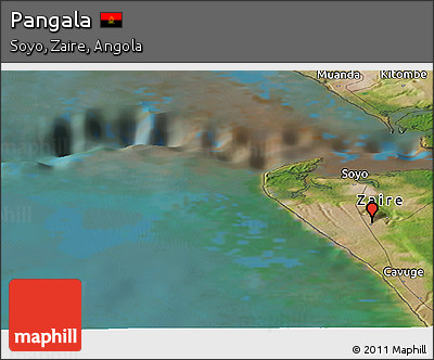 Satellite Panoramic Map of Pangala
