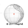 Outline Map of the Area around 6° 7' 16" S, 120° 37' 30" W, rectangular outline