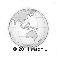 Outline Map of the Area around 6° 7' 16" S, 122° 28' 29" E, rectangular outline