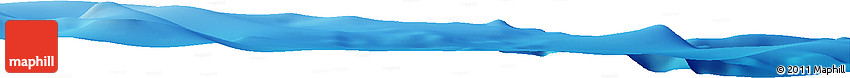 Shaded Relief Horizon Map of the Area around 6° 7' 16" S, 125° 52' 30" E