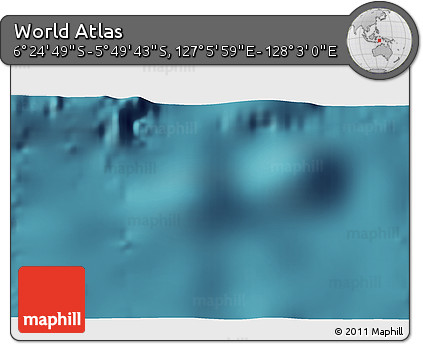 Satellite 3D Map of the Area around 6° 7' 16" S, 127° 34' 30" E