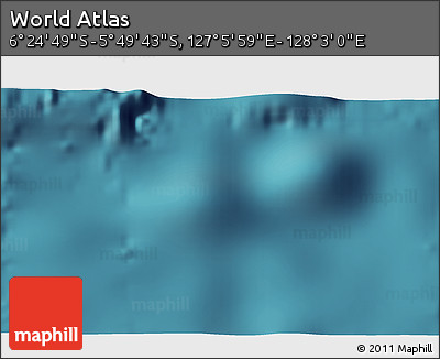 Satellite 3D Map of the Area around 6° 7' 16" S, 127° 34' 30" E